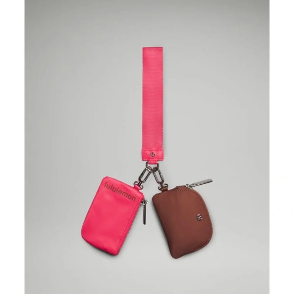 49🆕🤎 Lululemon Dual Pouch Wristlet Ancient Copper Glazed Pink
